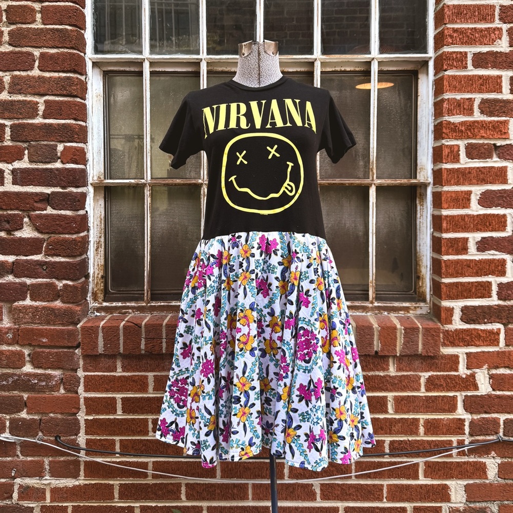 Nirvana band tee dress!
